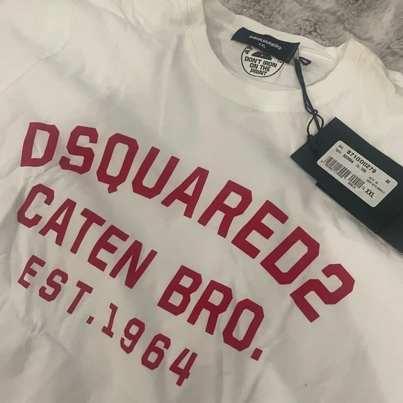 Dsqured2 Mens White T-Shirt Sz XXL - Picture 5 of 7